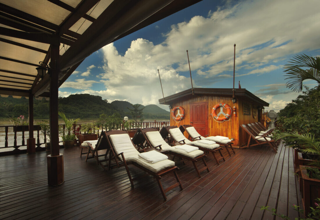 Sonnendeck der Mekong Sun
