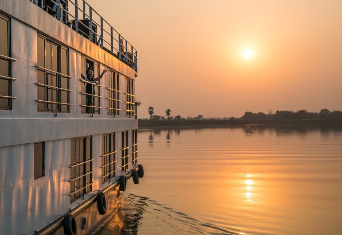 ABN Rajmahal im Sonnenuntergang