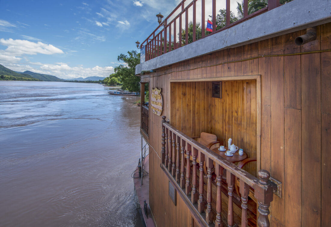 Außenblick auf die Deluxe-Kabine, Mekong Pearl