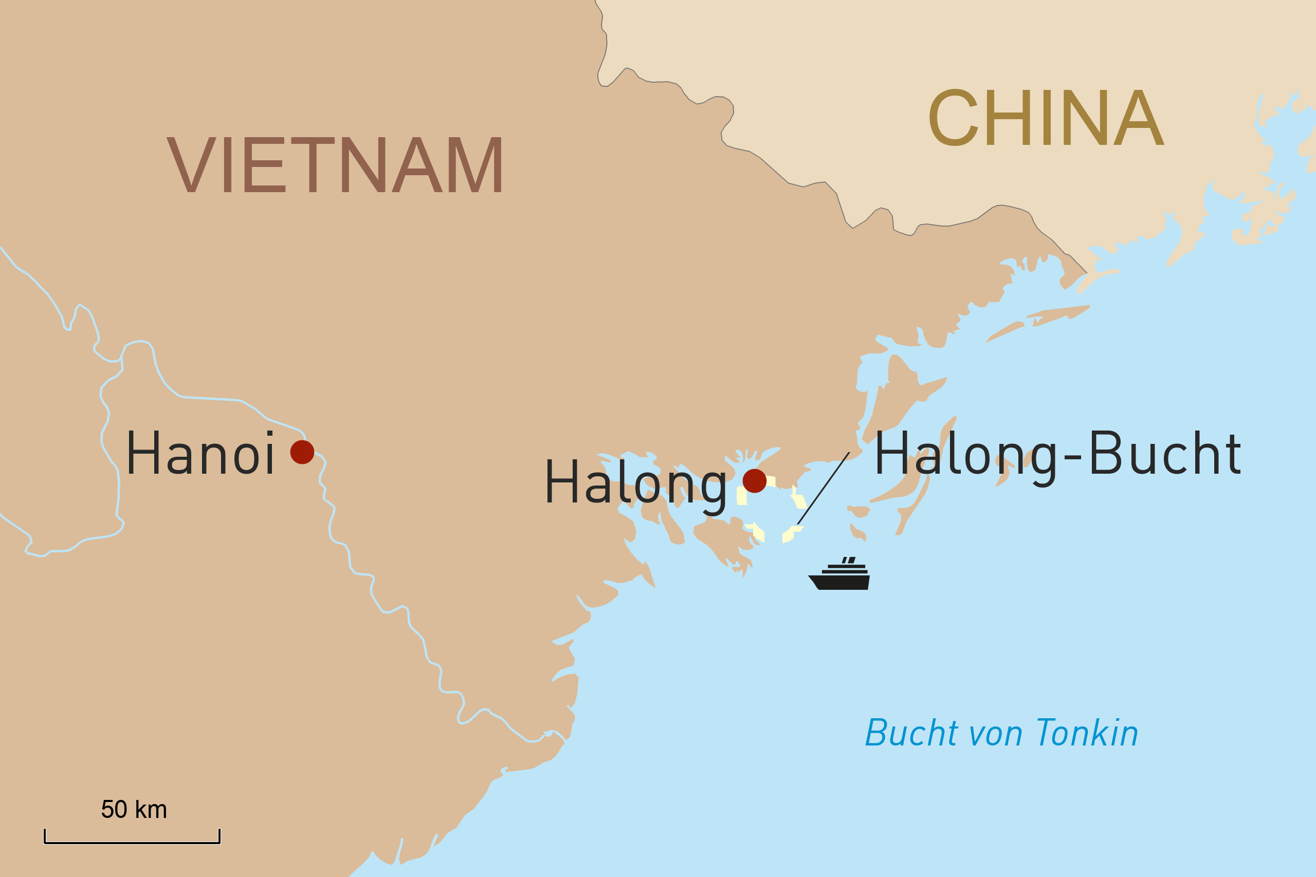 Route - Halong Violet - 2 Tage