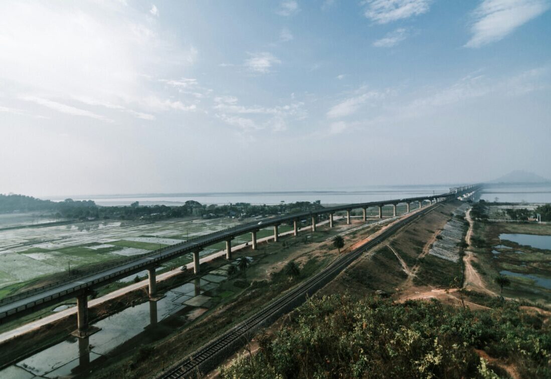Brücke über dem Brahmaputra