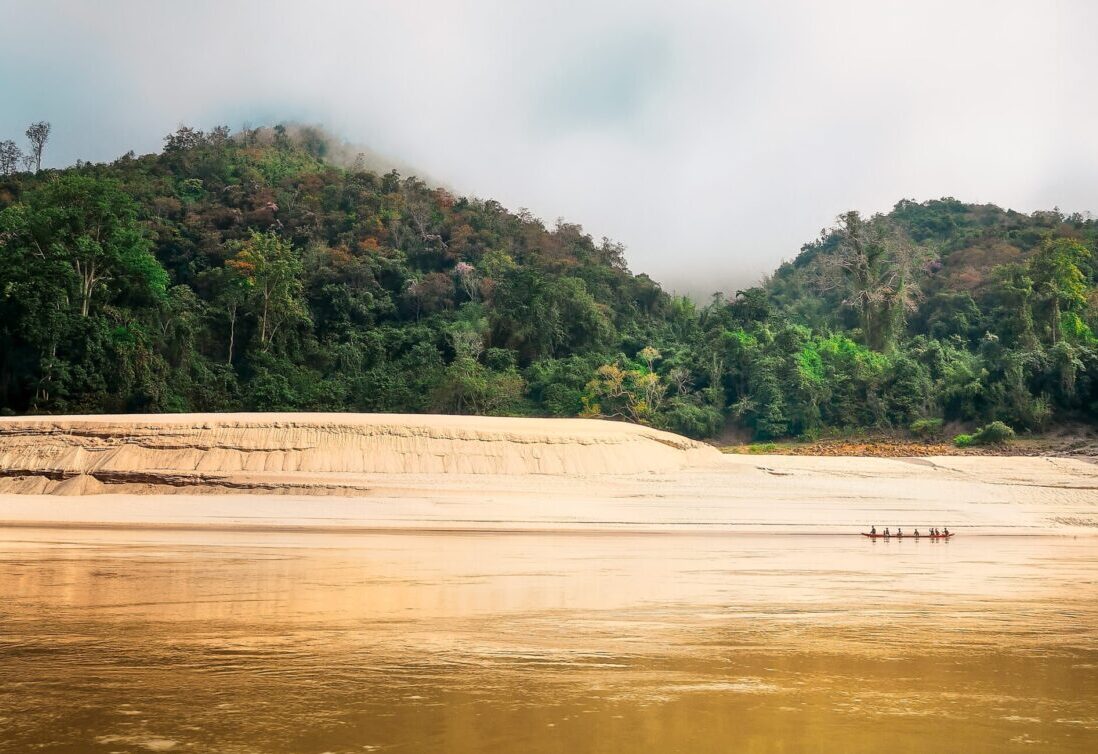 Auf dem Mekong