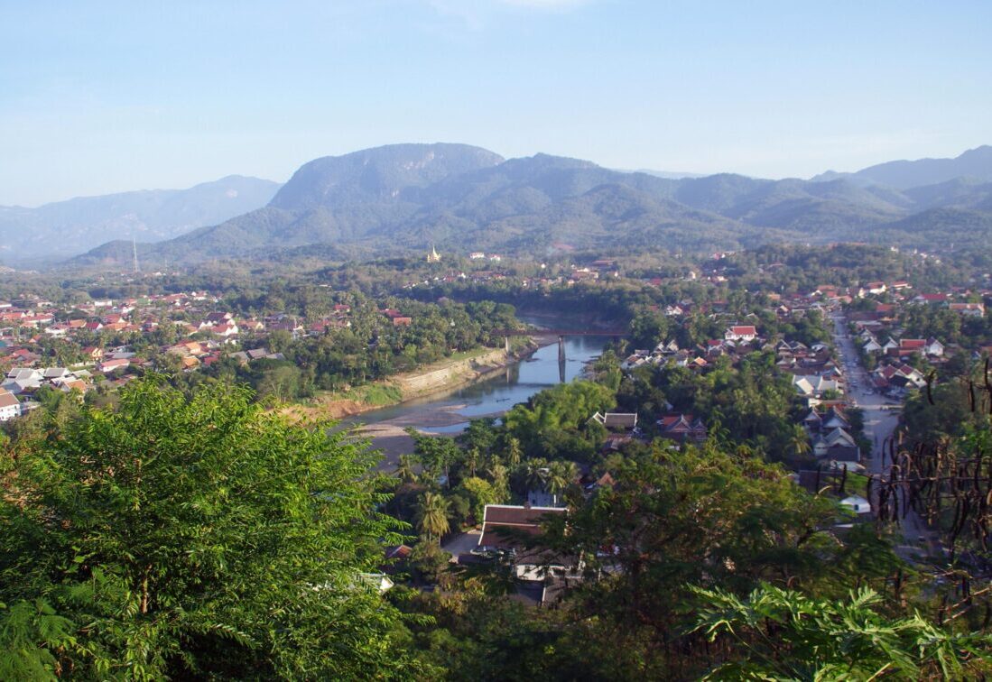 Luang Prabang aus der Vogelperspektive