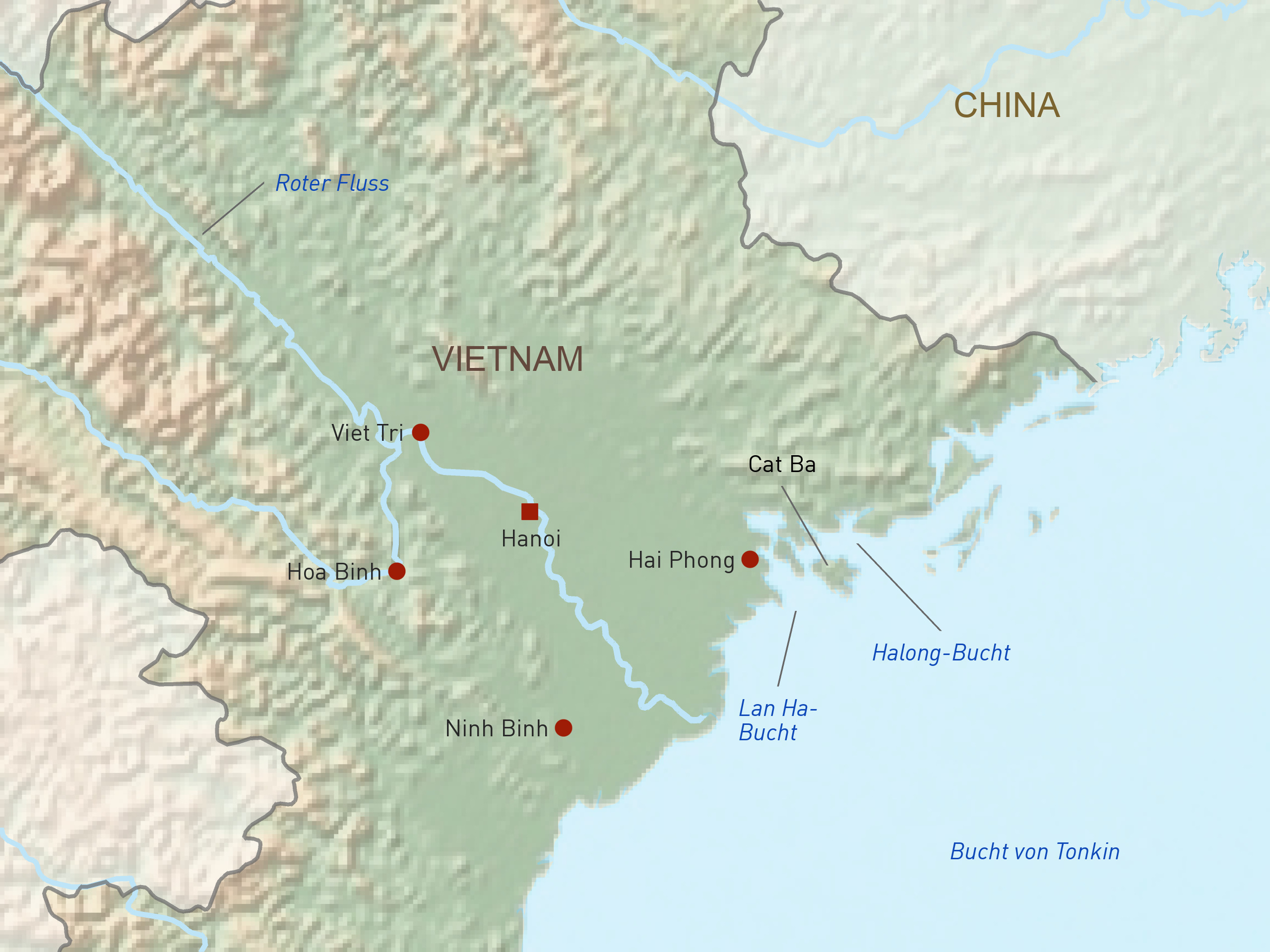 Karte: Halong-Bucht
