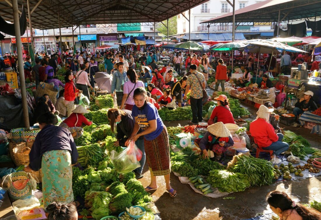 Lokaler Markt in Laos