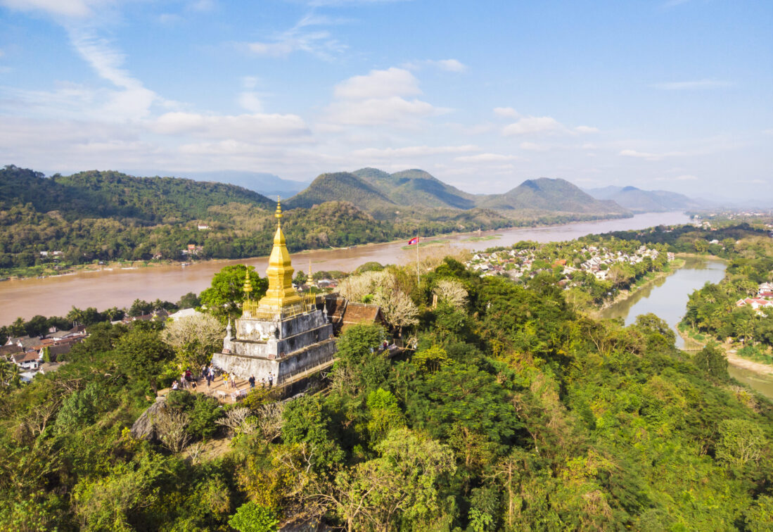 Blick vom Monte Phou Si auf Luang Prabang