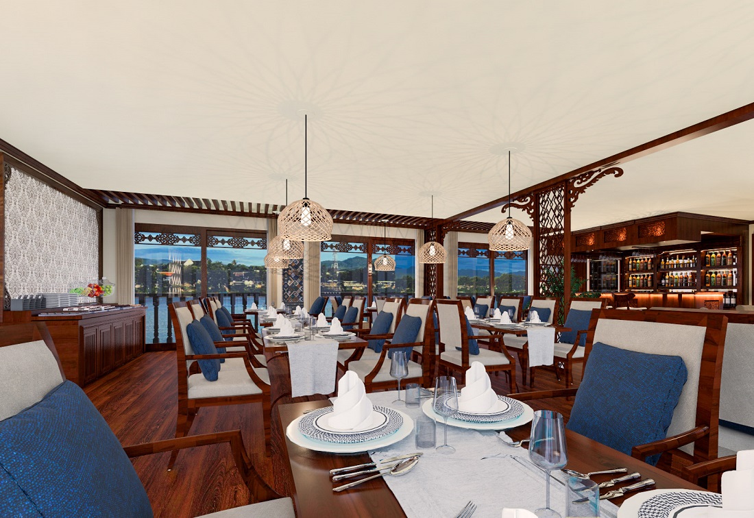 Restaurant der Mekong Star, Mekong River Cruises