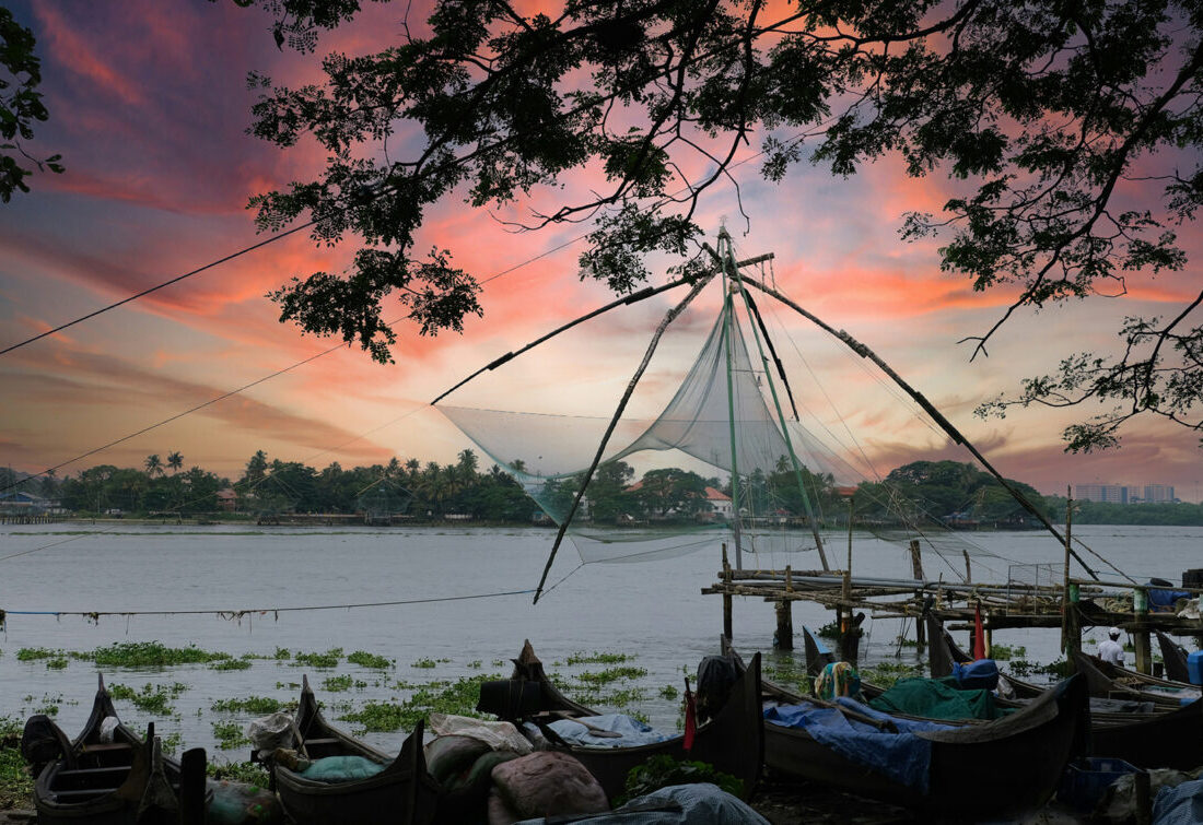 Panorama der Kerala Backwaters