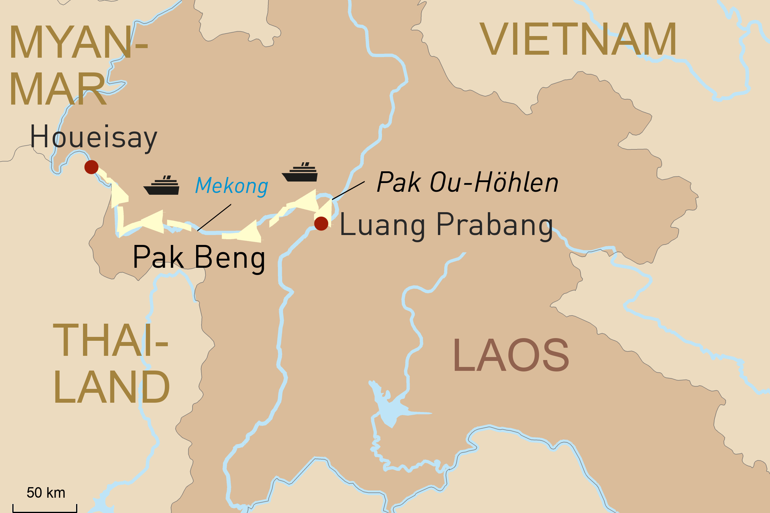 Route: Der Norden von Laos auf der Heritage Line 'Anouvong'