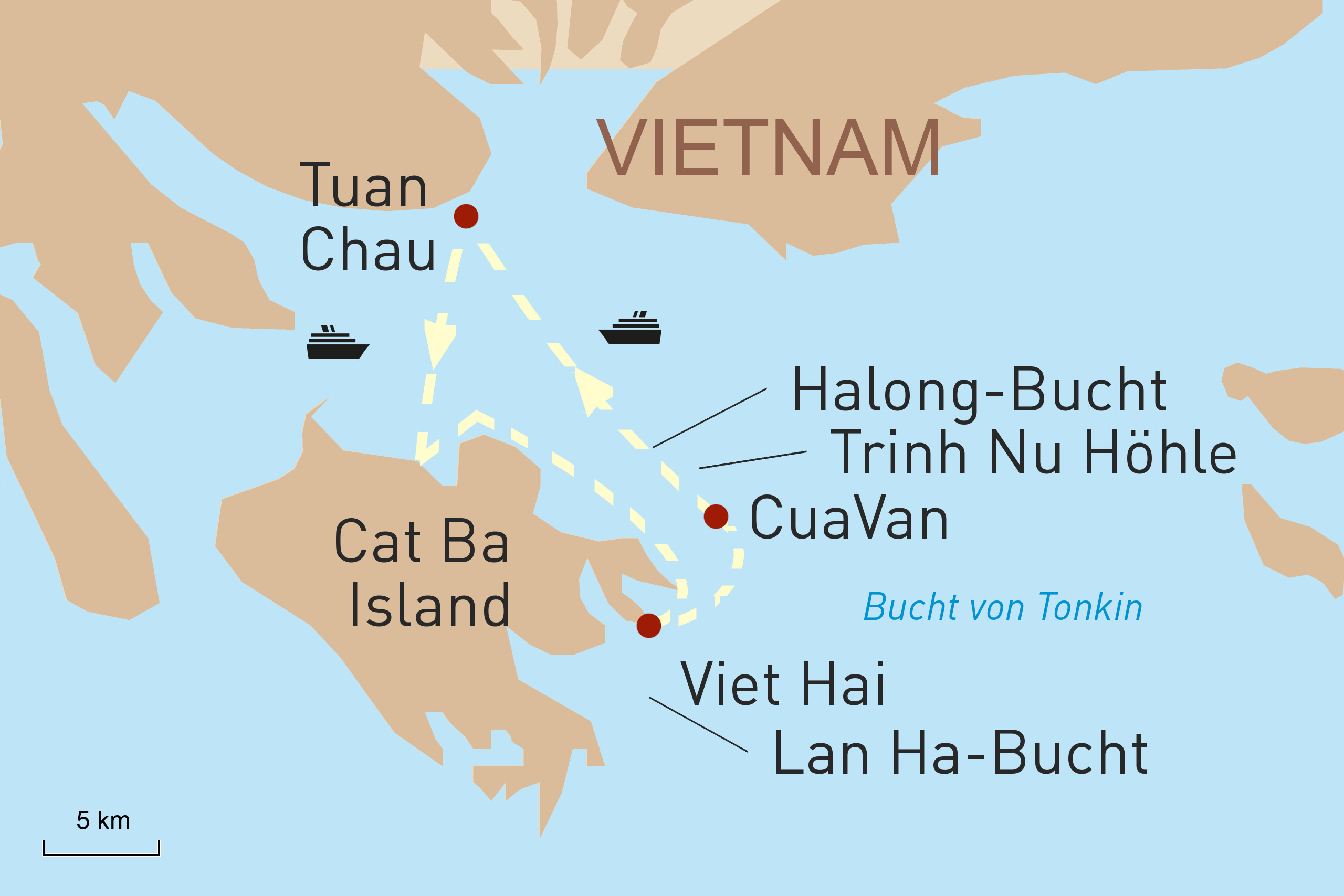 Eine Reise, zwei Buchten: Ha Long und Lan Ha